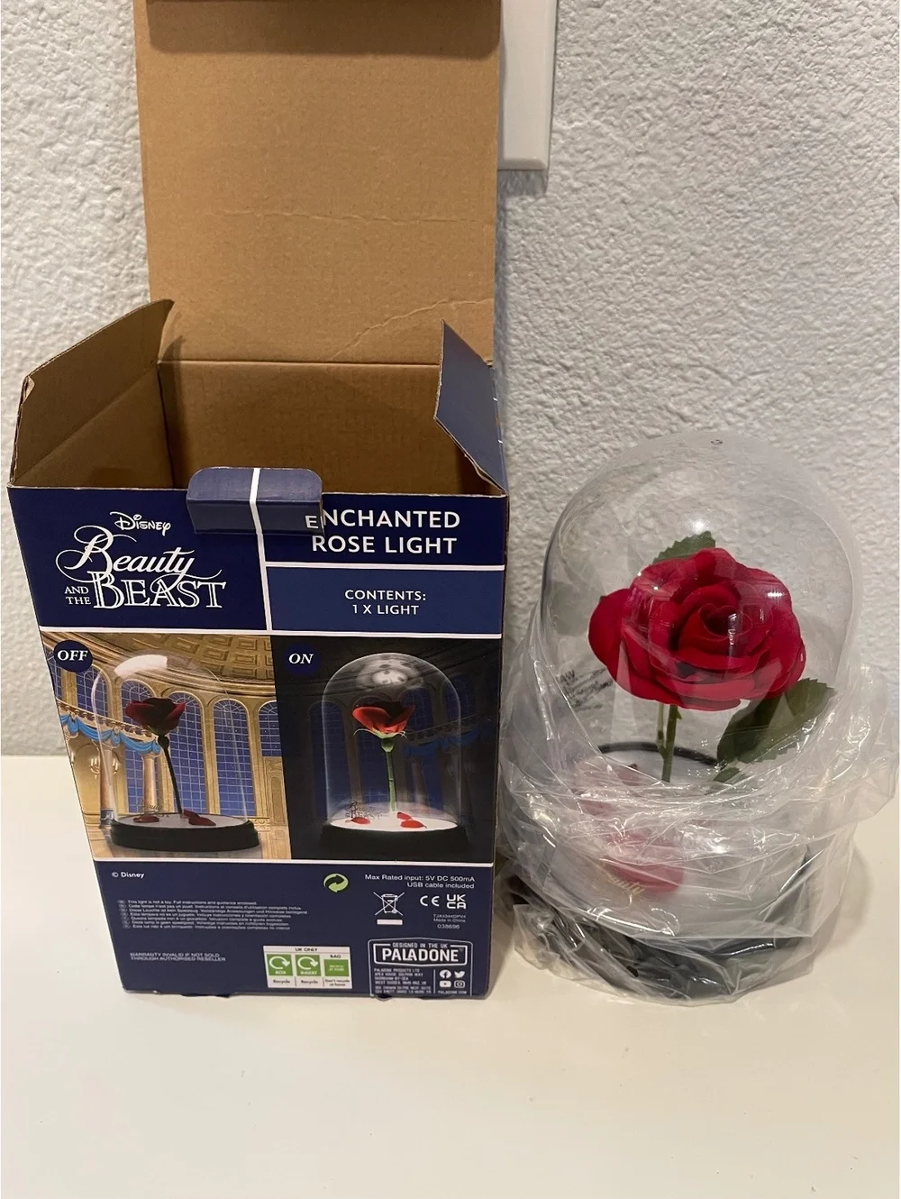 Disney Beauty and the Beast Enchanted Rose Light